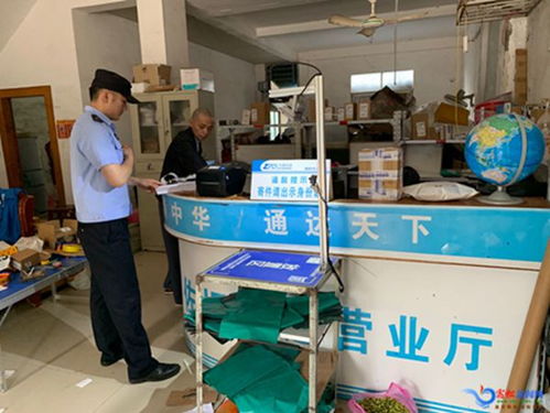 佐坝 消防安全检查走进寄递行业 图